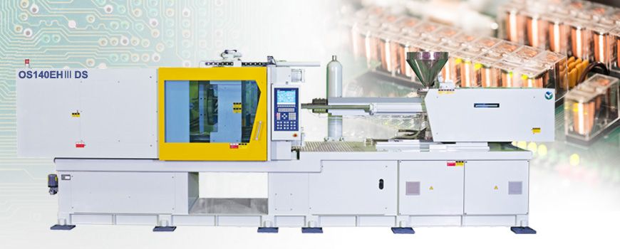 The high-speed energy saving injection machine with the BOSCH REXROTH servo-valve and the REXROTH injection molding process controller.